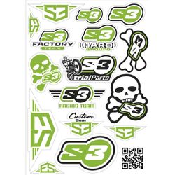 Foglio adesivo S3 Logo S3 Parti