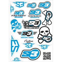Foglio adesivo S3 Logo S3 Parti