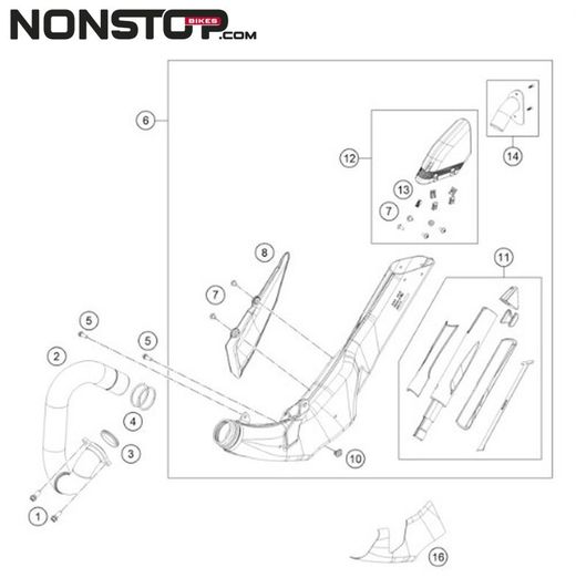 Guarnizione Scarico Gomito / Bombola GAS GAS / TRS / JOTAGAS Trial