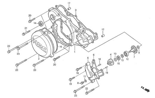 Guarnizione coperchio frizione Montesa Cota 315 1997-2004 11394-NN3-003