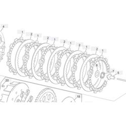 Kit Discos Embrague Sherco Trial 1999 a 2016 M080 + M081