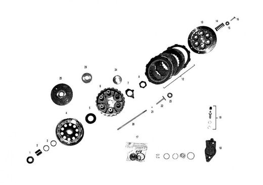 Kit Reparación Bombín Embrague Hidráulico GasGas TXT 1994 a 2003 160.00.028C