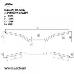 Domino Handlebar 28.6mm Medium