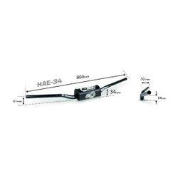 Guidon S3 Parts Très Bas 34mm Enduro, Cross ou Trail