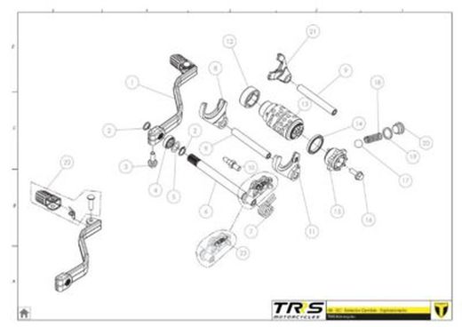 Pedal de cambio TRS original