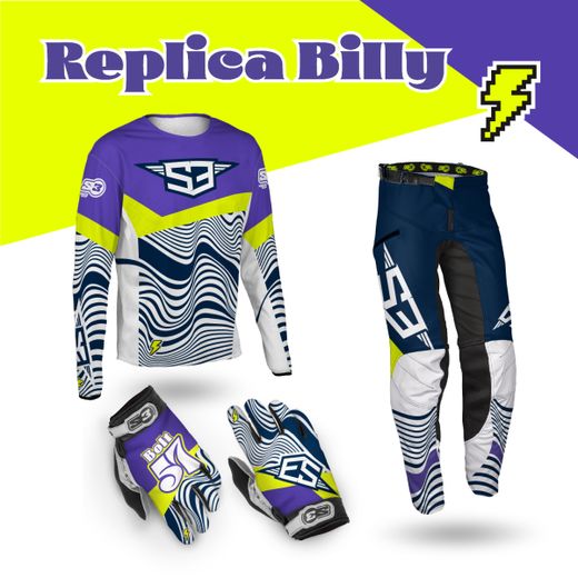 Calça Billy Bolt S3 Parts 2025 MX Roxa BO-15402-