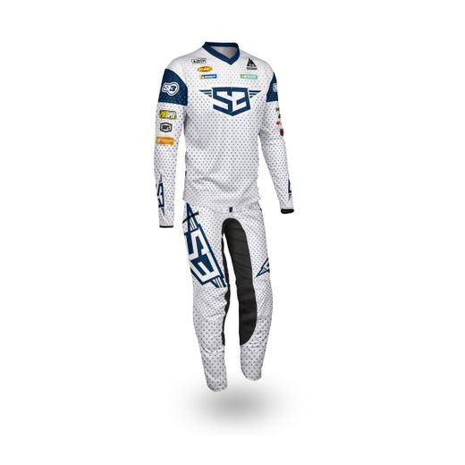Pantalón Enduro Billy Bolt S3 Parts 2025 Blanco BO-BI-