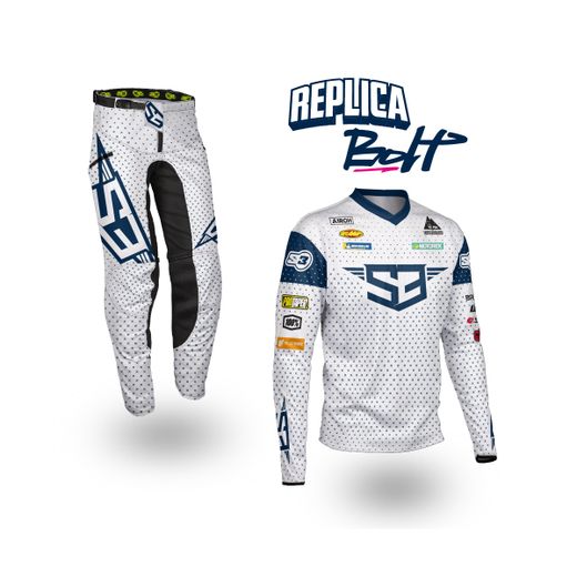 Pantalón Enduro Billy Bolt S3 Parts 2025 Blanco BO-BI-