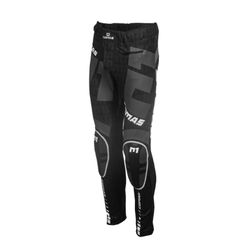 COMAS Schwarze lange Motorradhose für Kinder