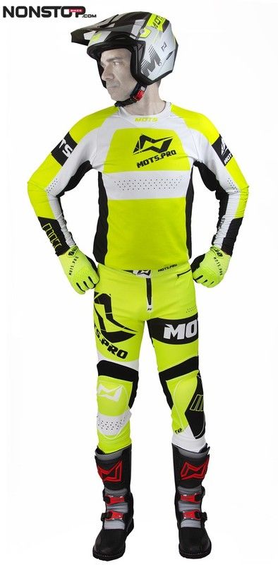 Pantaloni Mots Trial Step7 Giallo Fluorescente