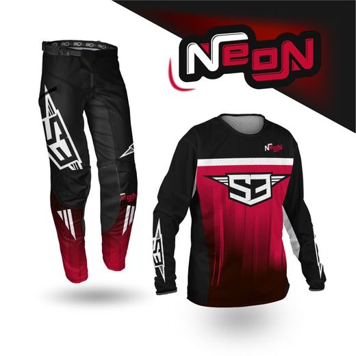 Pantaloni S3 Parts Off Road Neon Collection Forati Rossi DRBO-R31