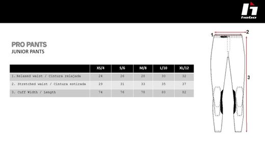 Pantaloni Bambini Trial Hebo Pro Kamu 2026 HE3140N