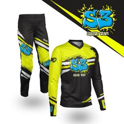 Kinder-Trialhose S3 Parts Junior Team Yellow Kids