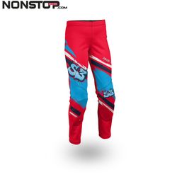 Pantaloni da trial per bambini S3 Parts Junior Team Red Kids