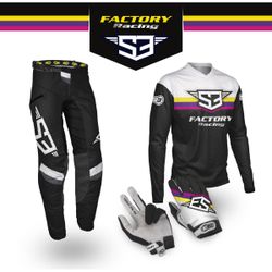 Pantaloni da gara Enduro S3 Parts Collection Nero-Rosa IGBO-BK-