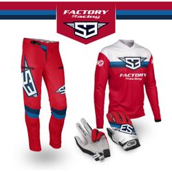 Pantaloni da prova S3 Parts FLEX rossi IG22-RED