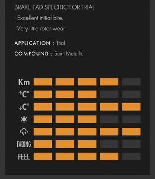 Beta Evo Galfer Trial FD428-G1805 Bremsbeläge hinten