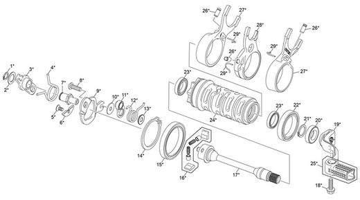 Pedale del Cambio Sherco Trial dal 2023