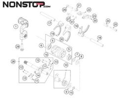 Originales Schaltpedal GasGas TXT GP 2024-Current Trial A53534031233