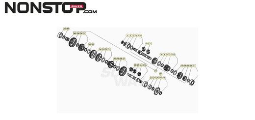 Piñón de Transmisión para Beta Evo , Rev3 y Techno Trial