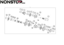 Pignone di trasmissione per Gas Gas, TRRS, Vertigo Trial