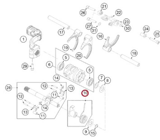 GasGas-Trial-Wählwellenpositionierer seit 2002 MT280238037CT