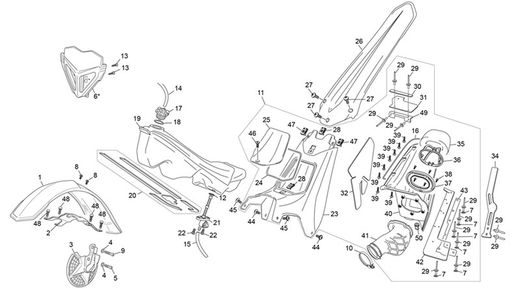 Protezione disco freno anteriore Sherco 2009-2023
