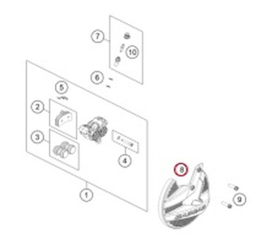 Protector Disco Freno Delantero Trial GasGas TXT desde 2023 A53509061000