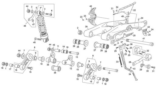 Protezione disco freno posteriore 2010-2023