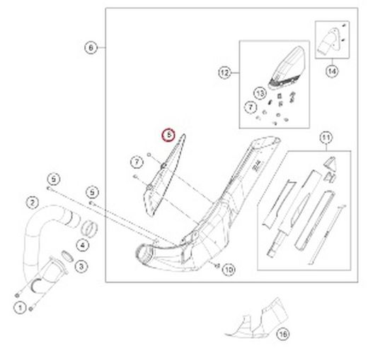 GasGas Trial TXT Schalldämpferschutz ab 2023 A53505090000
