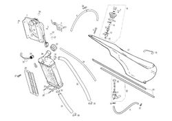 Radiator Gas Gas Trial 2002-2008 Outlet Front thermostat (not included)