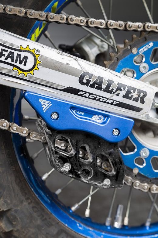 Kettenführung mit Neigungsverstärkung