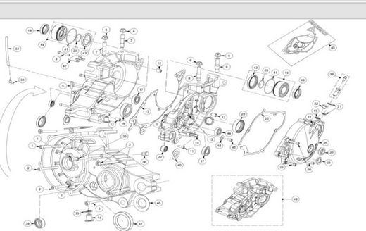 Kit cuscinetti albero motore NAS GASGAS TXT Trial 2002 - 2018 / TRRS Trial 2016 - 2018
