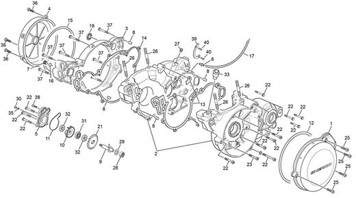 Guarnizione Pompa Acqua M031 Sherco / Scorpa 8x20x5