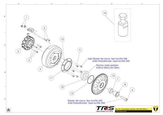 Cuscinetto unidirezionale per avviamento elettrico Trrs 52901