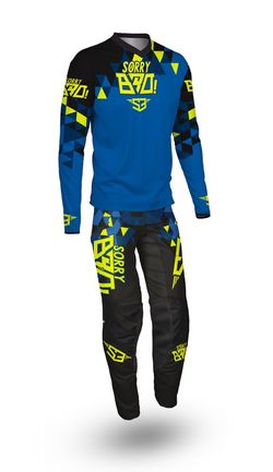 Maillot Enduro S3 Parts SORRY BRO COLLECTION Bleu Collection Mario Román SB-AS-7869