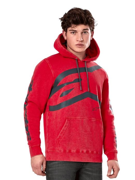 Moletom com capuz vermelho Alpinestars
