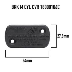Coperchio pompa freno e frizione Ajp Dot4 Nero Cover 180.00.106C