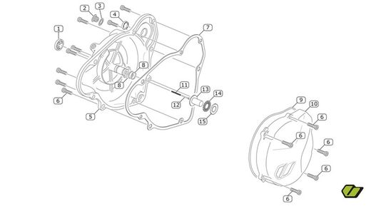 Coperchio Frizione Nero Vertigo 16-22