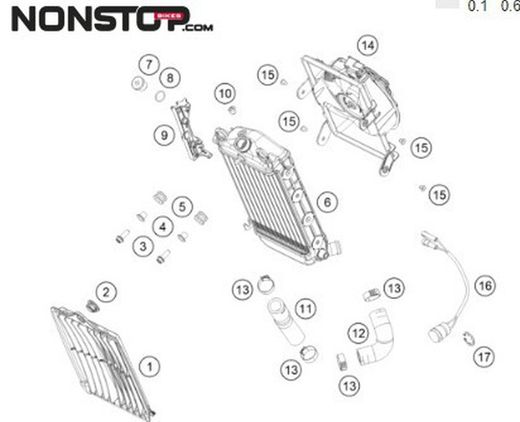 GasGas TXT Radiator Thermocontact 2023-Current Trial