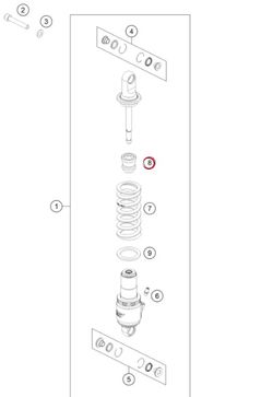 Tope Amortiguador Tech TJ2 - TJ3 35mm