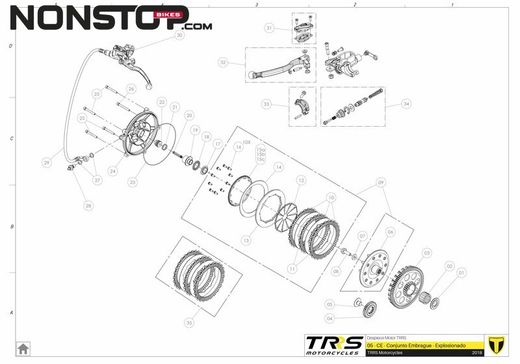 O-ring Cilindro Frizione 15x1,5 TRRS Trial