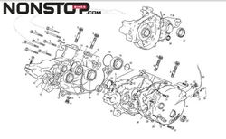Kit cuscinetti albero motore NAS GASGAS TXT Trial 2002 - 2018 / TRRS Trial 2016 - 2018