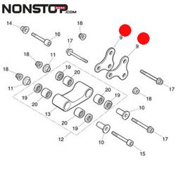 Braccio sospensione posteriore Montesa Cota 4RT/ 315 1997-attuale