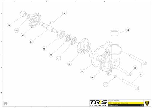 Kit di riparazione della pompa dell'acqua Trrs dal 2019 in poi
